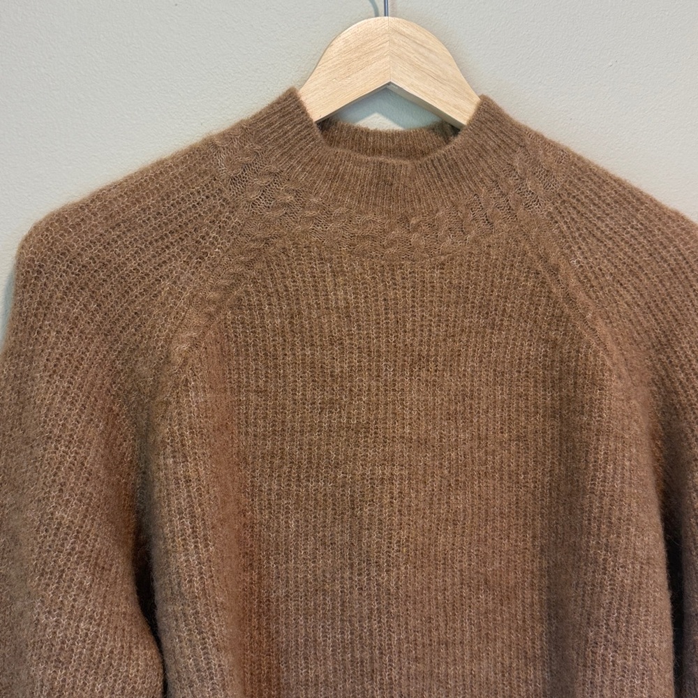 SÉZANE Otis Baby Alpaca Sweater in Camel sz XS NWOT Rare & Sold out! - Picture 9 of 15